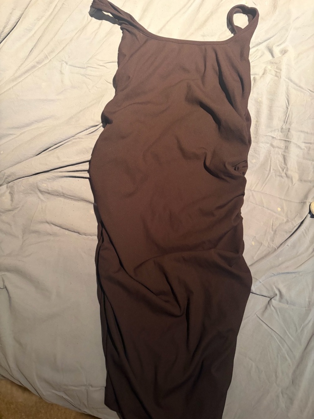 Black rushed cocktail dress, STRETCHY!!